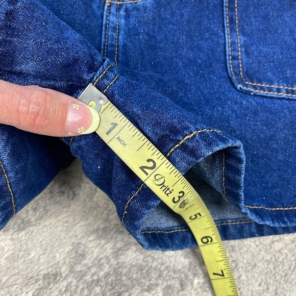 NWT Flying Angel Carpenter Denim Jean Shorts High Rise Sz 11 30 - Picture 9 of 12